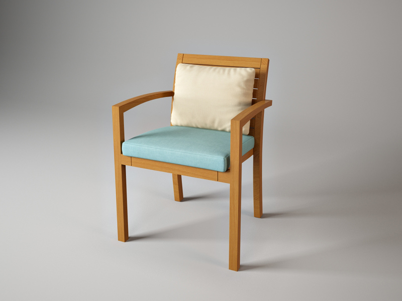 3d моделирование стул современный